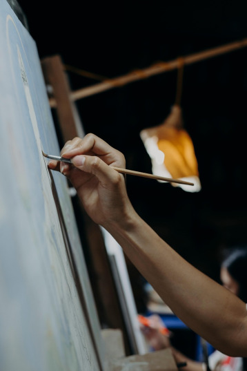 artist painter studio portrait